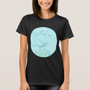 T-shirt la baleine bleue