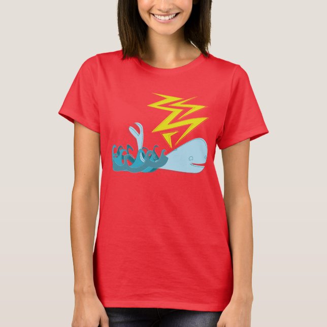 T-shirt la baleine éclair (Devant)