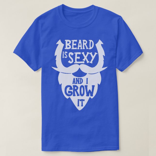 T-shirt La barbe est sexy (Design devant)