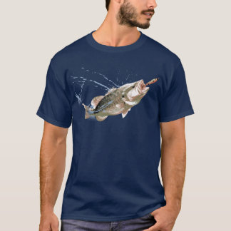 T-shirt la basse de large ouverture sautent