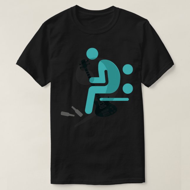 T-shirt La Basse Est L'Arrière-Plan Du Groupe (Design devant)