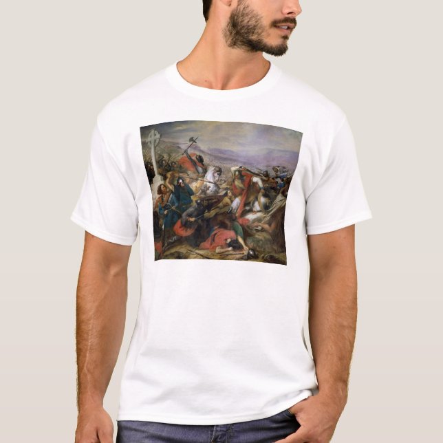 T-shirt La bataille de Poitiers, gagnée par Charles Martel (Devant)