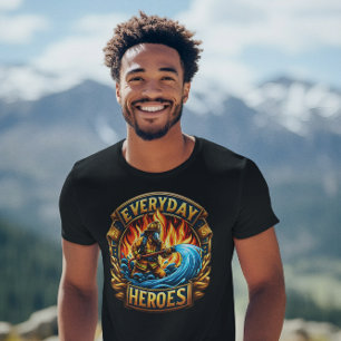 T-shirt La bataille héroïque des pompiers