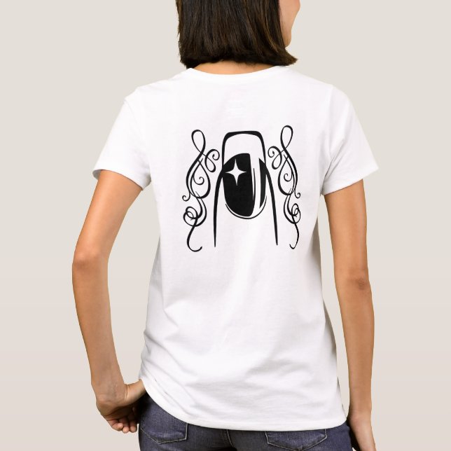 T-shirt La beauté de l'art des ongles (Dos)