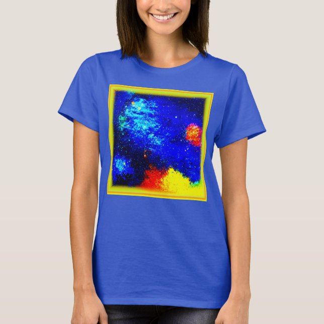 T-shirt La Beauté des Nebulas et des Galaxies. Commandez d (Devant)