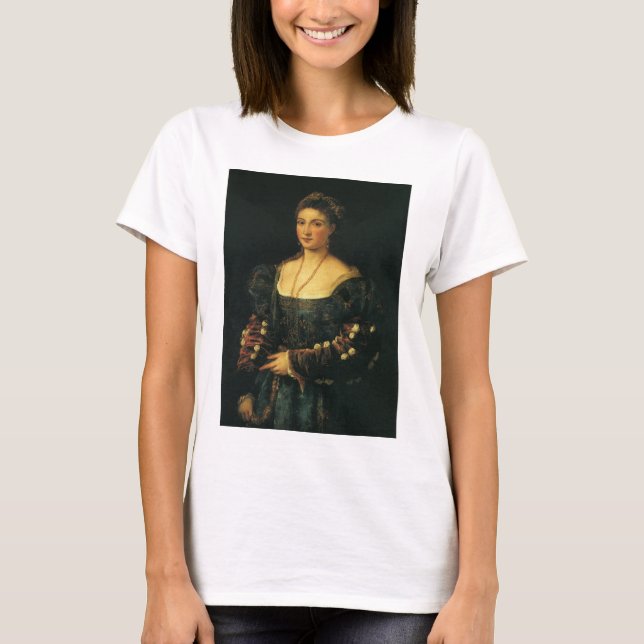 T-shirt La Bella, Duchesse d'Urbino par Titien (Devant)