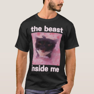 T-shirt La Bête Dans Moi Drôle Mat Mème Don Pour Les Homme