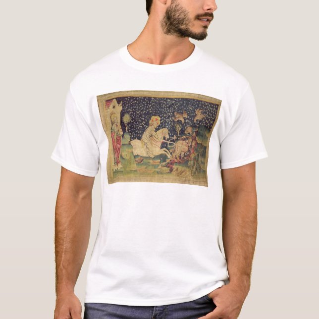 T-shirt La bête est jetée dans le lac du soufre (Devant)