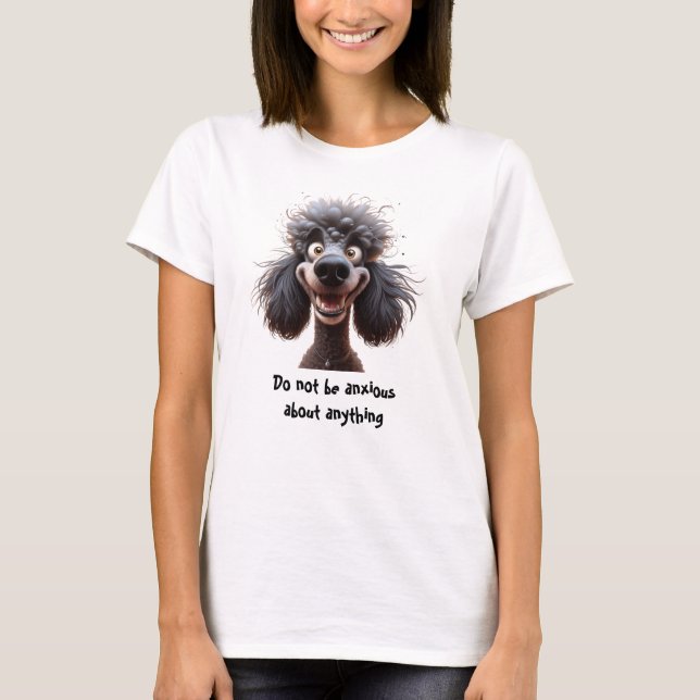 T-shirt La Bible Ecriture Ne soyez pas inquiet de rien (Devant)