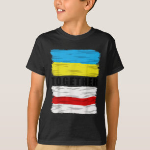 T-shirt La Biélorussie soutient l'Ukraine pour mettre fin 