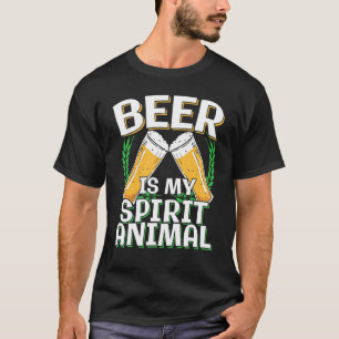 T-shirt La Bière Est Mon Animal Totémique