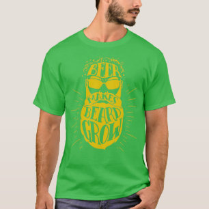 T-shirt La bière fait pousser la barbe 2