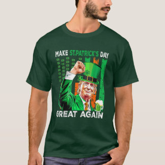 T-shirt La bière Trump rend la Saint Patrick plus belle en