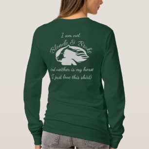 T-shirt La blonde et s'est cassée - non blond et a cassé
