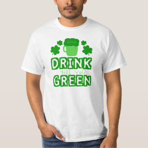 T-shirt La boisson labourent le vert de YER