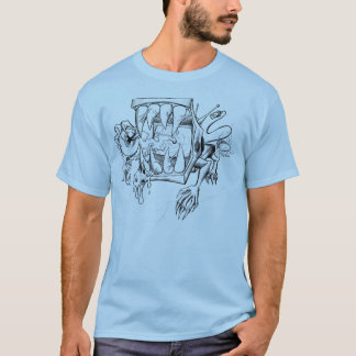 T-shirt La boîte à cons (version de croquis)