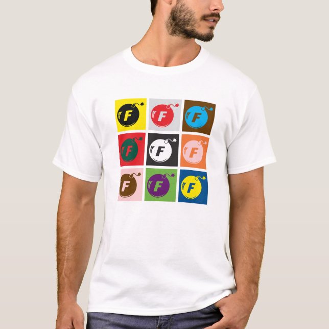 T-shirt La bombe x9 de F (Devant)