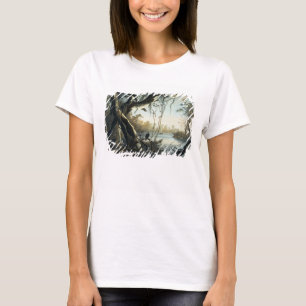 T-shirt La bouche de la rivière de Fox, Indiana, plaquent
