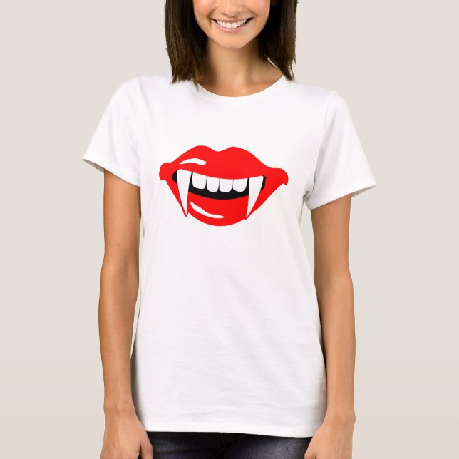 T-shirt La bouche de Vampire (Devant)