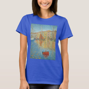 T-shirt La Bouée Rouge par Paul Signac, Pointillisme Vinta