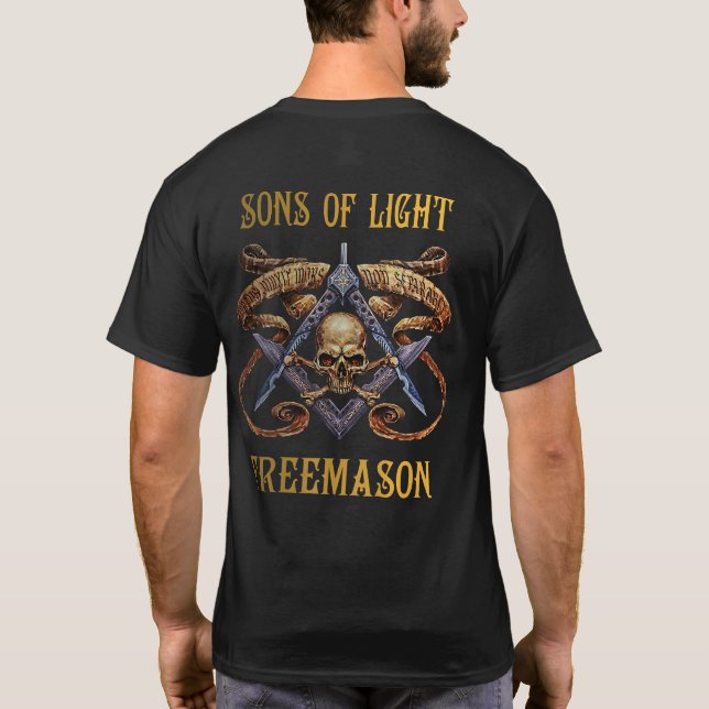 T-shirt La boutique maçonnique Freemason - LES FILS DE LUM (Dos)