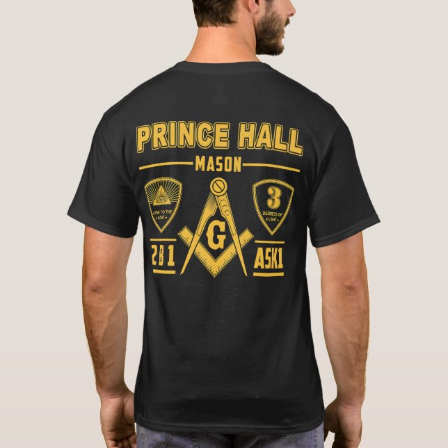 T-shirt La boutique maçonnique Freemason PRINCE HALL Noël (Dos)