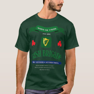 T-shirt La brigade irlandaise T Le cadeau de guerre civile