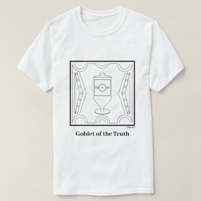 T-shirt La brochure du symbole de vérité (Design devant)