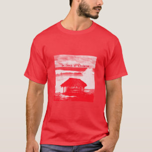 T-shirt La cabane @ Windansea Red Halftone image sur un ro