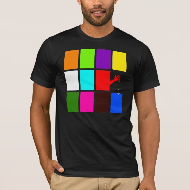 T-shirt La cage 1 de rectangle (Devant)