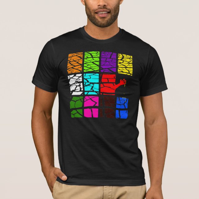 T-shirt La cage 3 de rectangle (Devant)