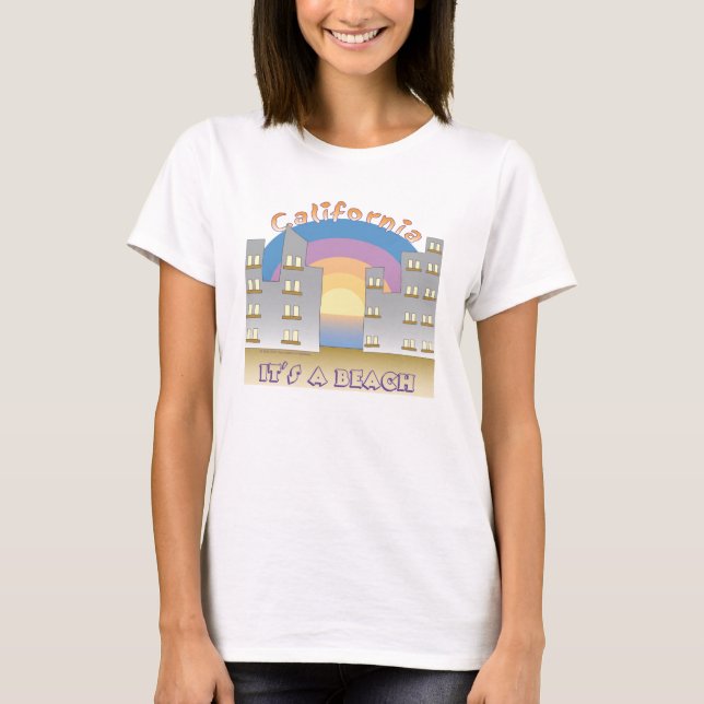 T-shirt La Californie c'est une plage I (Devant)