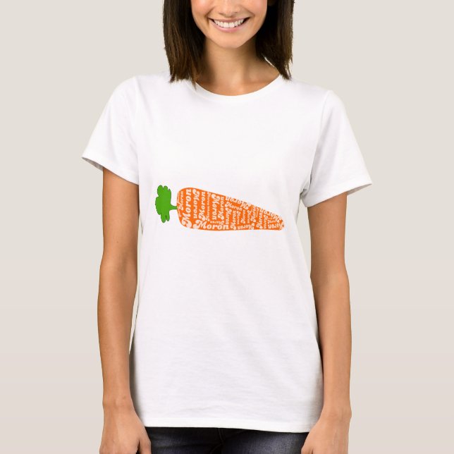 T-shirt La carotte dans Gallois est débile - langues (Devant)