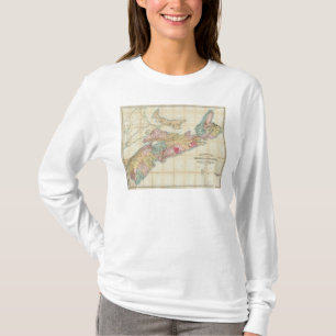 T-shirt La carte de Mackinlay de la province de la