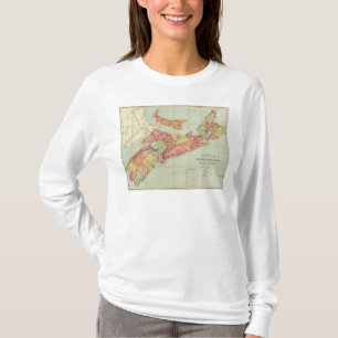 T-shirt La carte de Mackinlay de la province de la