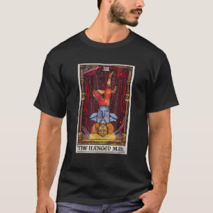 T-shirt La carte de tarot de l'Homme Pendu Halloween vinta