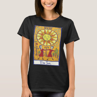 T-shirt La carte de tarot XVIIII du Soleil sorcière gothiq