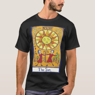 T-shirt La carte de tarot XVIIII du Soleil sorcière gothiq