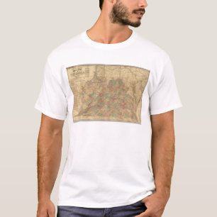 T-shirt La carte officielle de Lloyd de l'état de Virgini