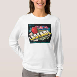 T-shirt La cascade Apple marquent (bleu) - le cachemire,