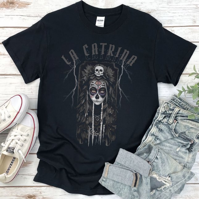 T-shirt La Catrina du jour des Dead Los Muertos gothique (Créateur téléchargé)