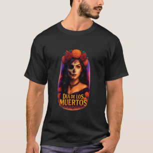 T-shirt La Catrina Femmes Dia de Los Muertos Latine Cinco 