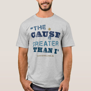 T-shirt La cause est plus grande que moi (en détresse)