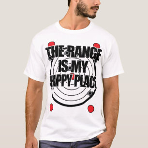 T-shirt La chaîne d'arme à feu est mon endroit heureux