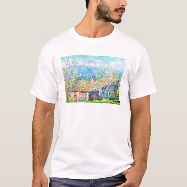 T-shirt La Chambre du jardinier à Antibes Claude Monet (Devant)
