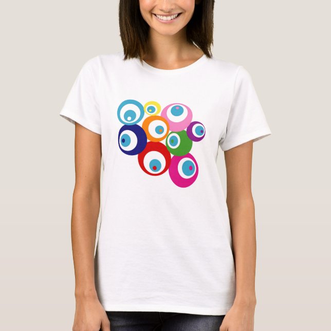 T-SHIRT LA CHANCE OBSERVE L'ARC-EN-CIEL DE YEUX MAUVAIS DE (Devant)