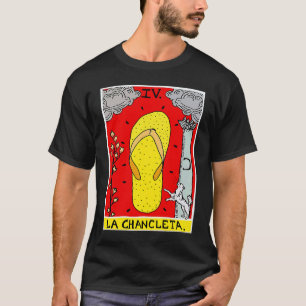 T-shirt La Chancleta La carte de tarot de la sandale Latin