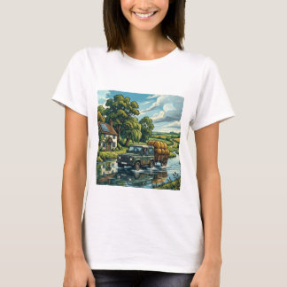 T-shirt La Charrette de foin de Constable réinventée - T-s