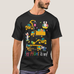 T-shirt La Chasse Aux Oeufs Est Sur Le Tracteur Easter Bun