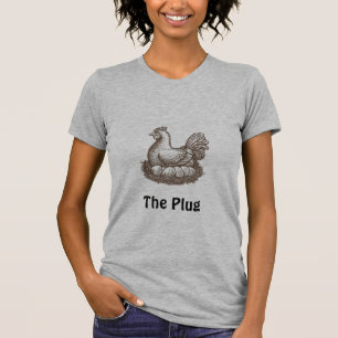 T-shirt la chemise à oeufs de poule bouchée